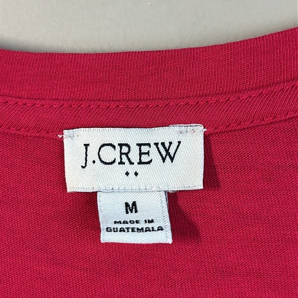 J. Crew Factory Womens Pink Lagenlook Tiered V-Neck Midi Dress Size Medium Midi - Picture 6 of 11